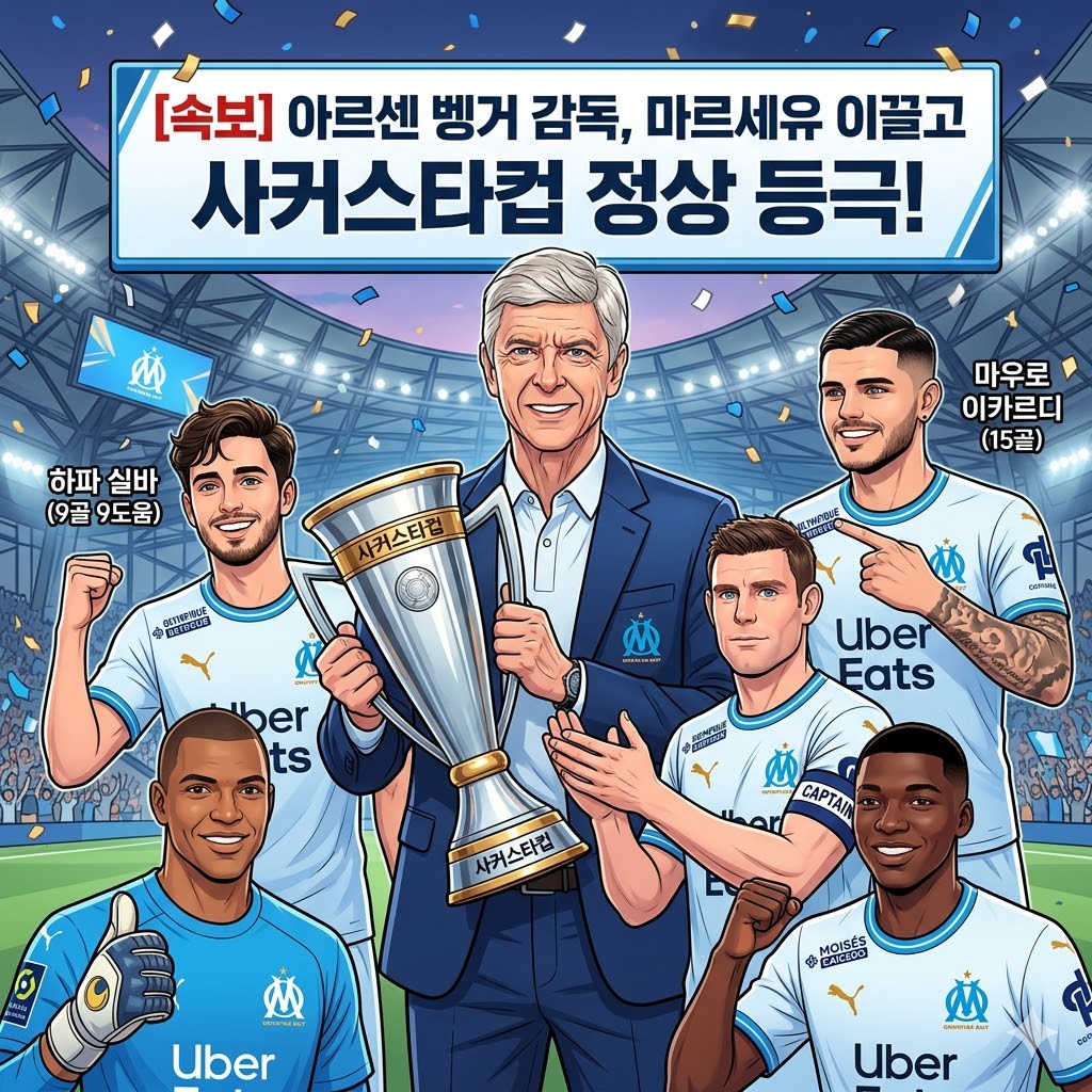 벵거 매직! 마르세유, 사커스타컵 제패